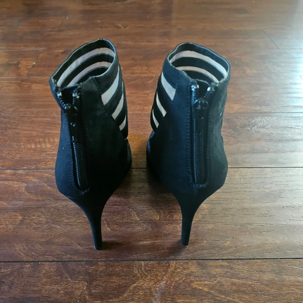 Styluxe Black Mesh Women's Heels, Size 8.5 - Picture 6 of 6